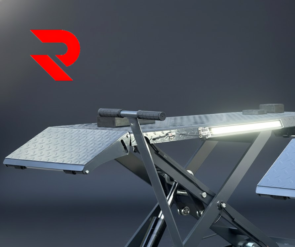 LED Beleuchtung der RETTER Scherenhebebühne